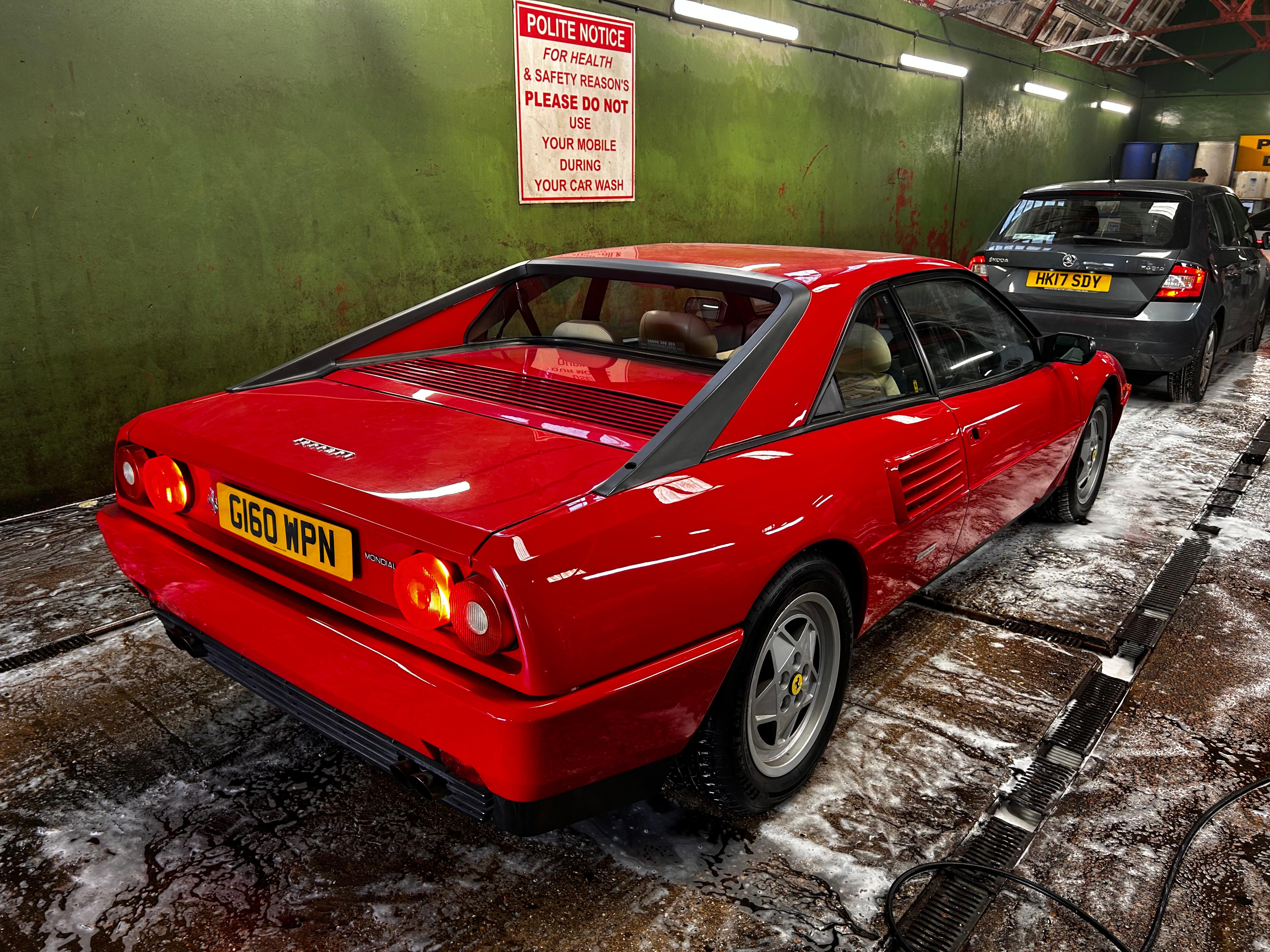 Professionally detailed performance car