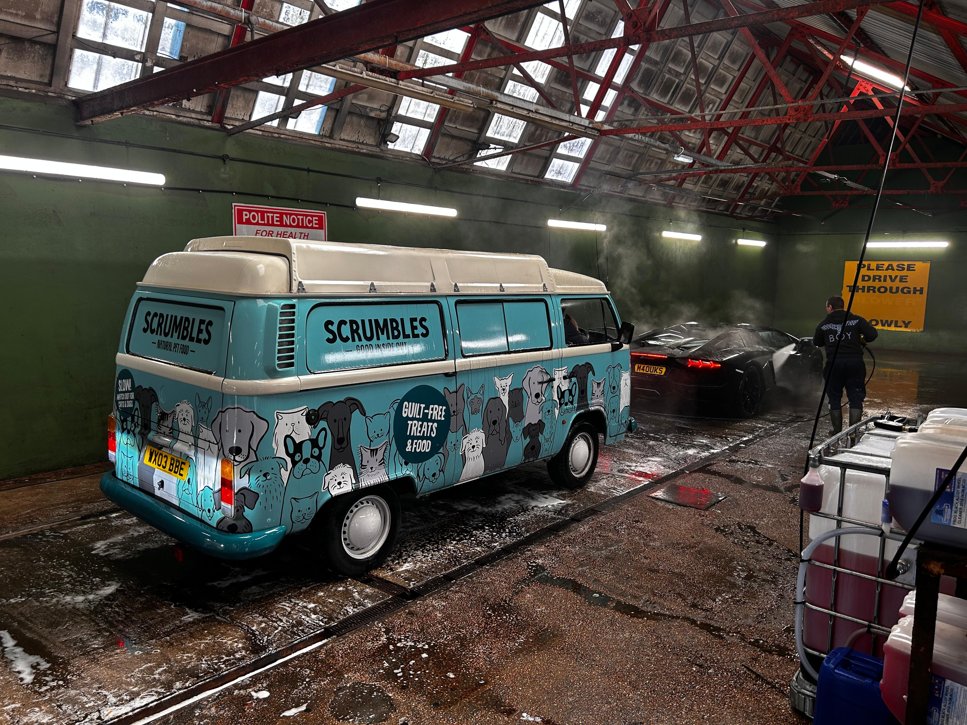 Van wash at Wandle Car Wash